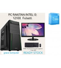 Paket PC - Intel Core i3  12100 - gen 12 -  Ram 8gb |  Ssd 256 gb Nvme | LED 19" LG/ LED 20" Acer